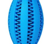 Rugby-Shaped Rubber Treat Dispensing Ball
