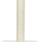 46-Inch Extra Tall Heavy-Duty Sisal Scratching Climbing Pole with Hanging Ball for Large Cats Full Stretch