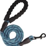 Thickened Shock-Absorbing Nylon Dog Leash with Foam Handle