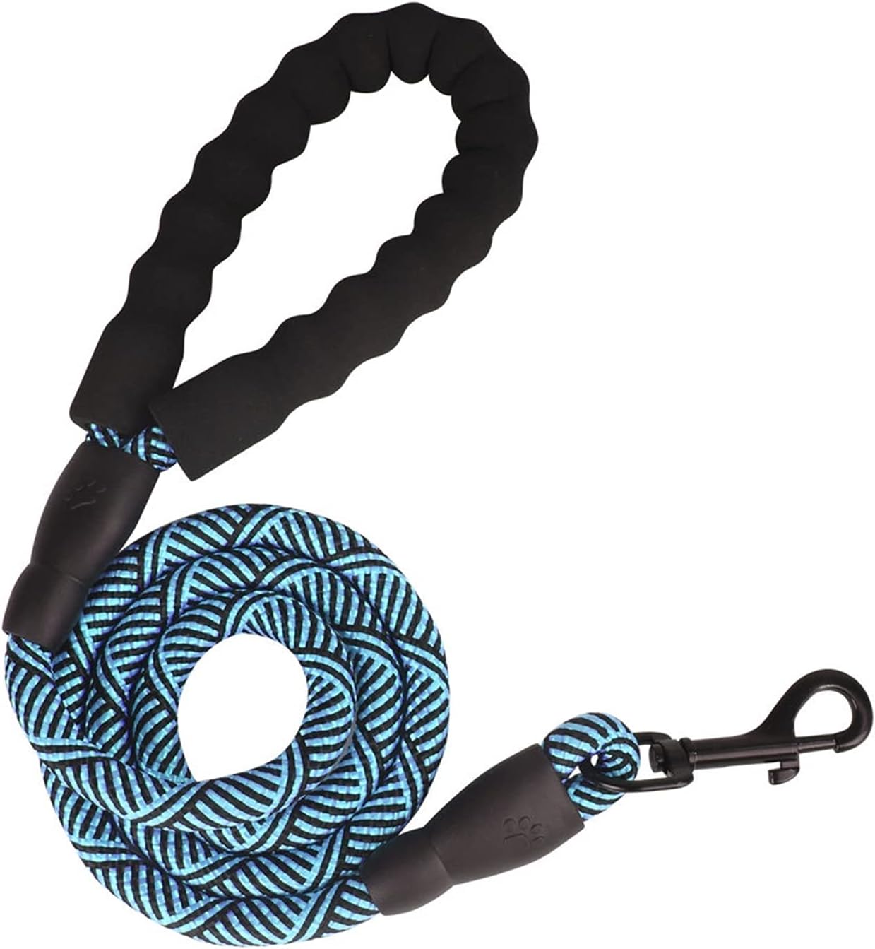 Thickened Shock-Absorbing Nylon Dog Leash with Foam Handle