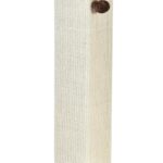 35.4-Inch Classic Single Post Cat Scratcher with Natural Sisal Rope and Solid Wood Base for Indoor Cats, Brown