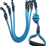 Thickened Shock-Absorbing Nylon Dog Leash with Padded Handle