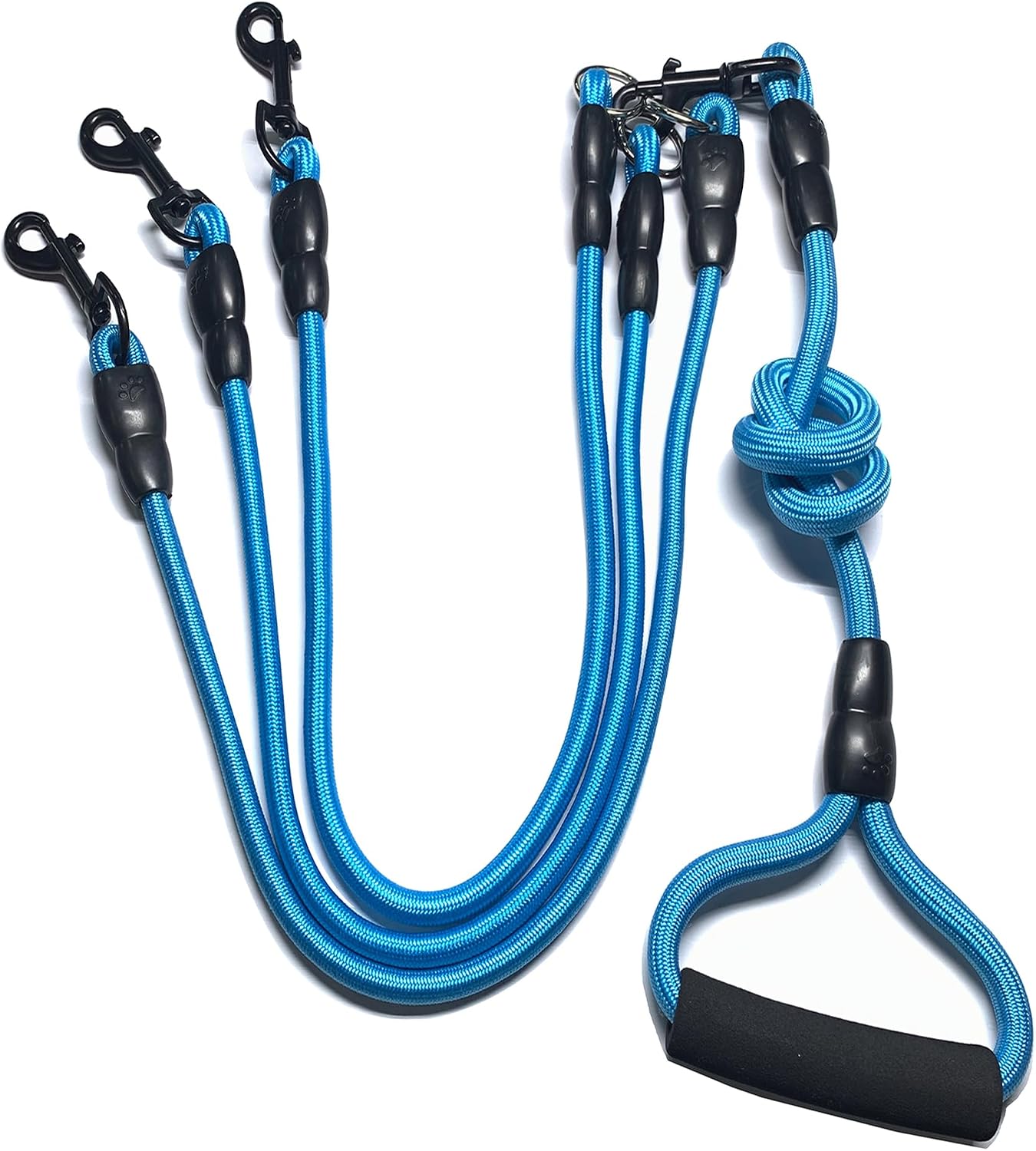 Thickened Shock-Absorbing Nylon Dog Leash with Padded Handle